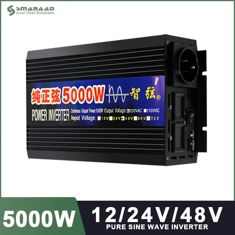 Inversor de Onda Senoidal Pura - Pure Sine Wave Inverter 5000W 48V 220V avaliação e preço